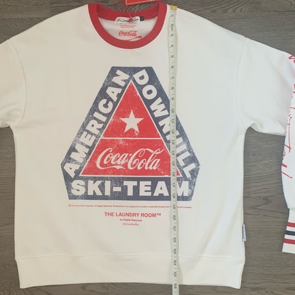 The Laundry Room Coca Cola American Downhill Ski Team Sweatshirt - Size M - NWT - Picture 9 of 11